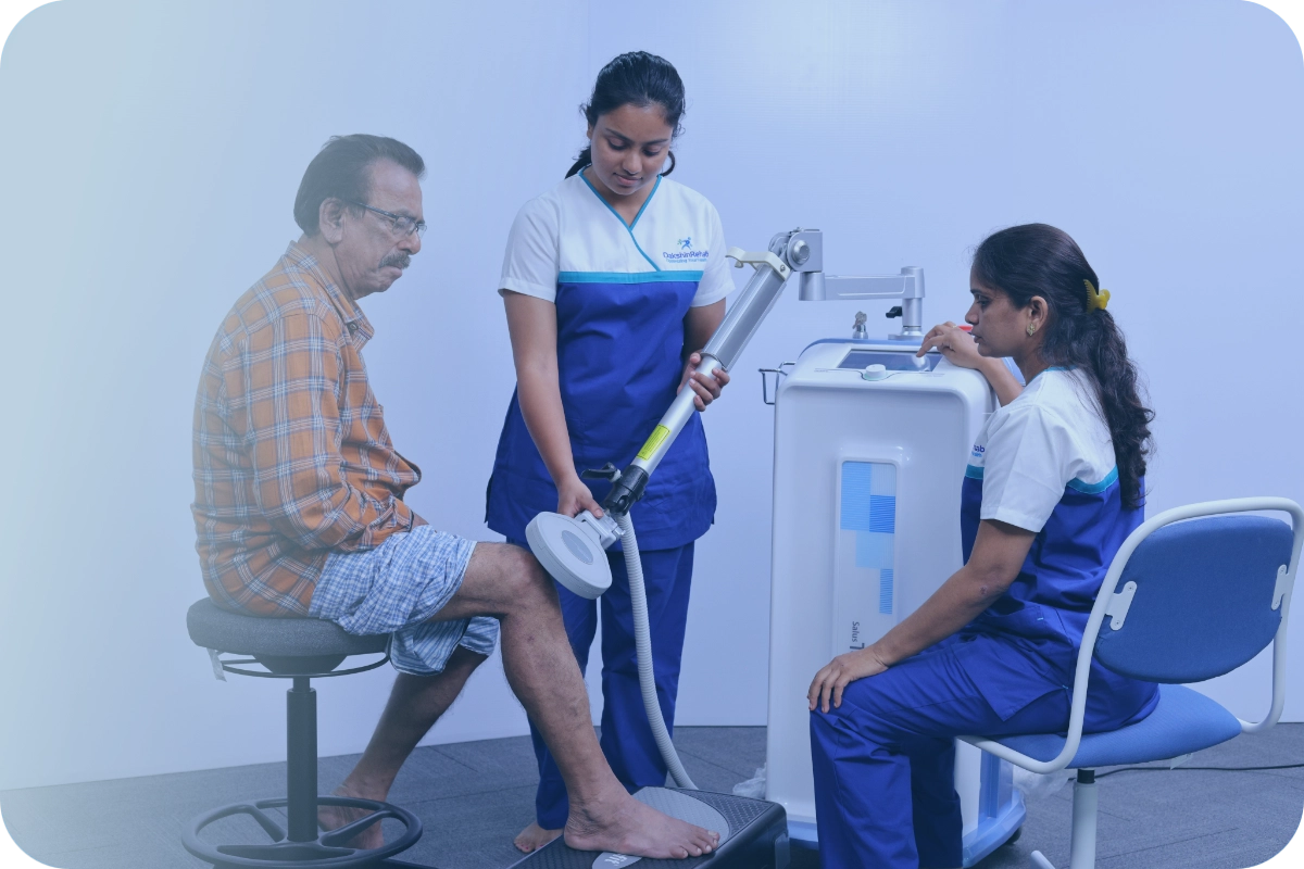 Shockwave therapy for knee pain