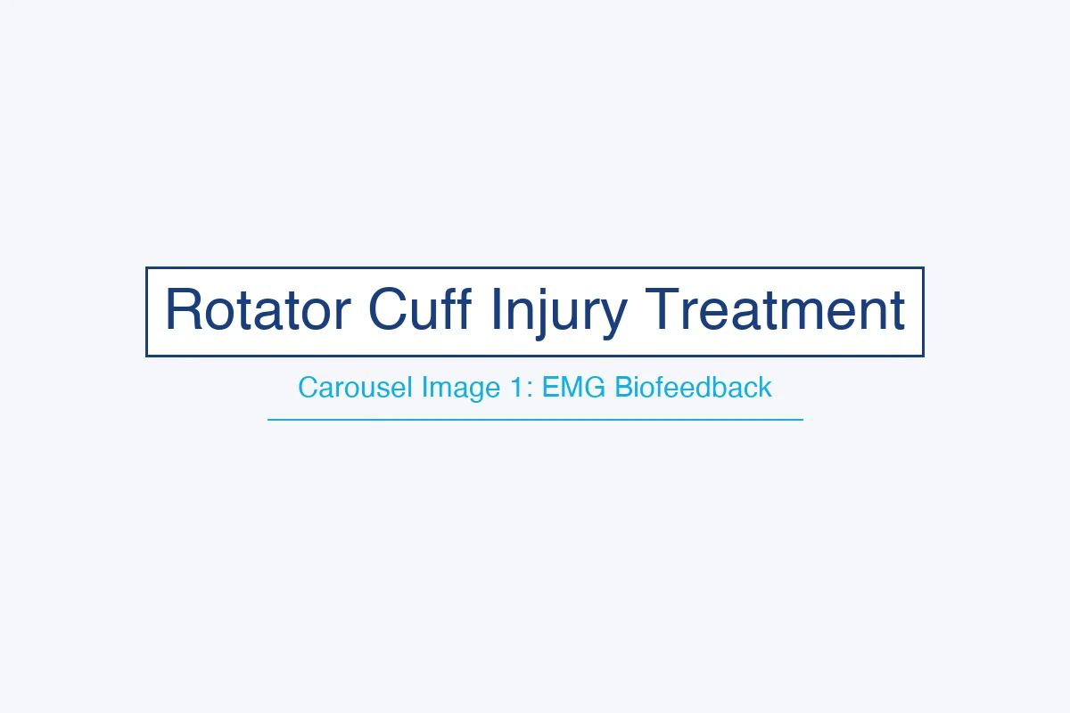 Rotator cuff EMG biofeedback assessment